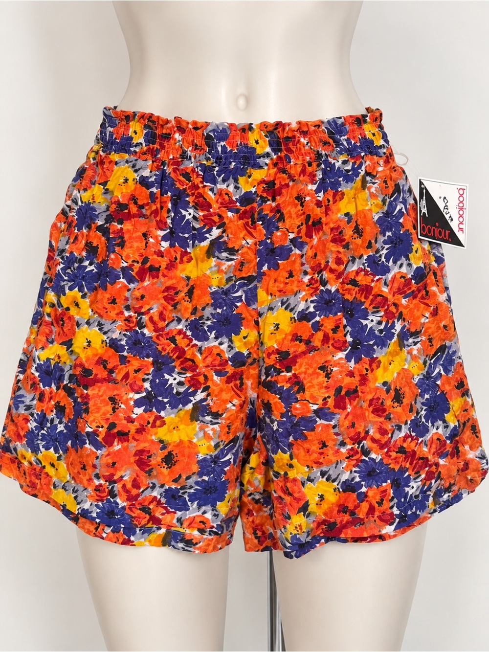 Y2K/ Early 2000s Bonjour Floral Print Shorts – Size Large | NWT